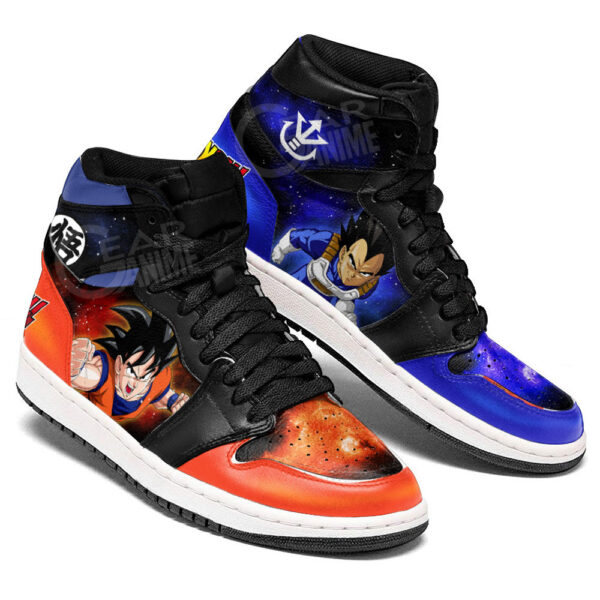 Baskets montantes Air Jordan Vegeta et Goku – Chaussures montantes Dragon Ball – Image 2