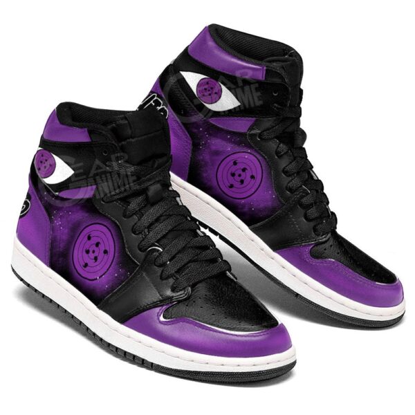 Baskets montantes Air Jordan Sasuke Uchiha (Rinnegan) – Chaussures montantes Naruto – Image 2
