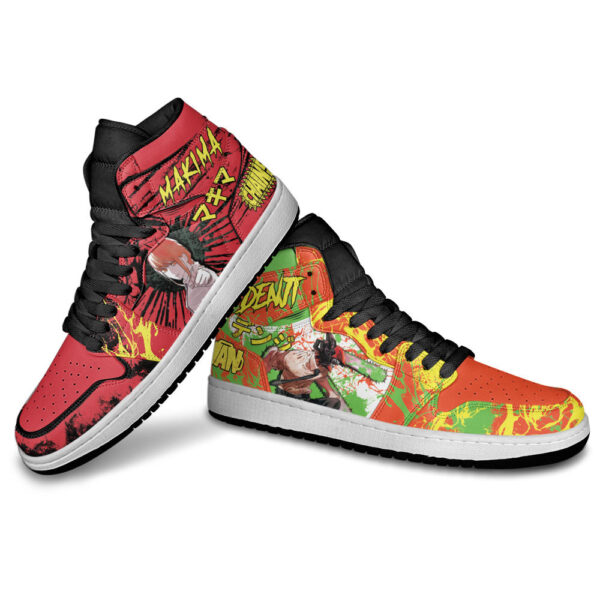 Baskets montantes Air Jordan Denji et Makima – Chaussures montantes Chainsaw Man – Image 3