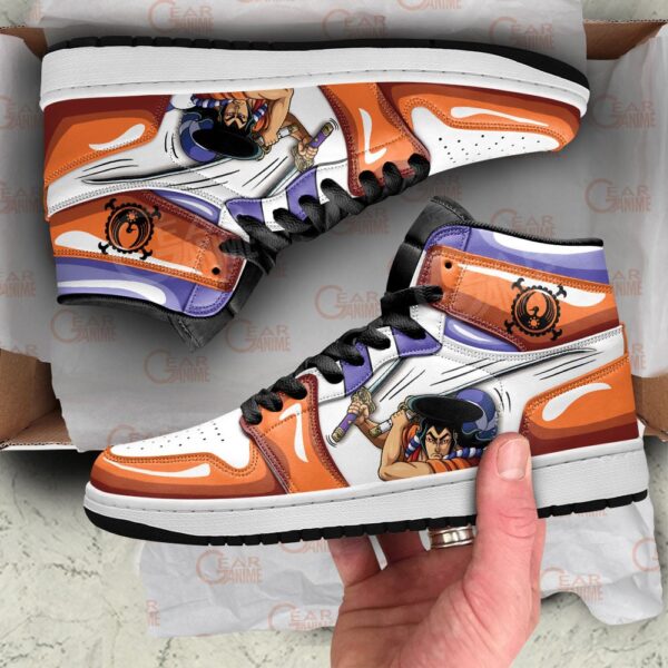 Baskets montantes Air Jordan Kozuki Oden – Chaussures montantes One Piece – Image 2