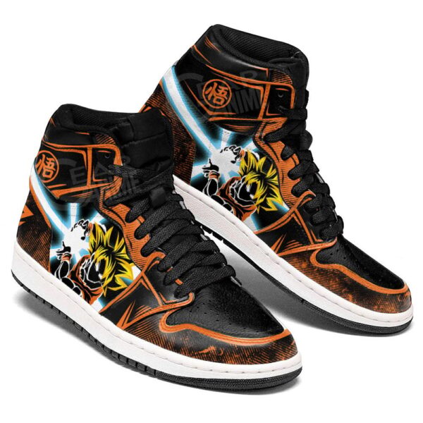 Baskets montantes Air Jordan Goku Super Saiyan – Chaussures montantes Dragon Ball – Image 3