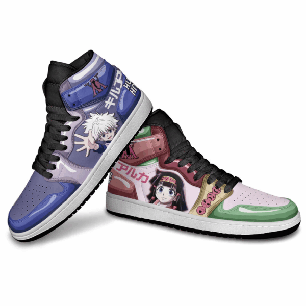 Baskets montantes Air Jordan Killua et Alluka Zoldyck – Chaussures montantes Hunter x Hunter – Image 4