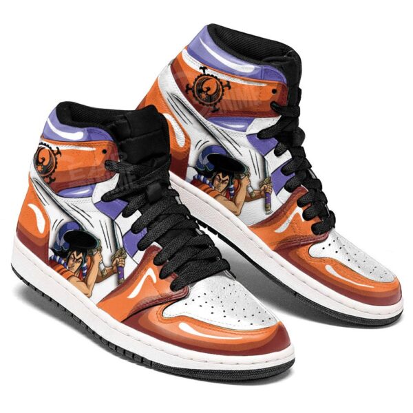 Baskets montantes Air Jordan Kozuki Oden – Chaussures montantes One Piece – Image 4