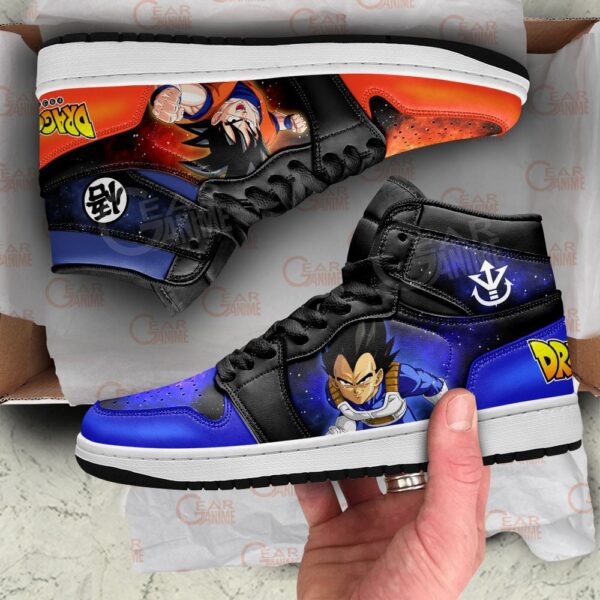 Baskets montantes Air Jordan Vegeta et Goku – Chaussures montantes Dragon Ball – Image 4