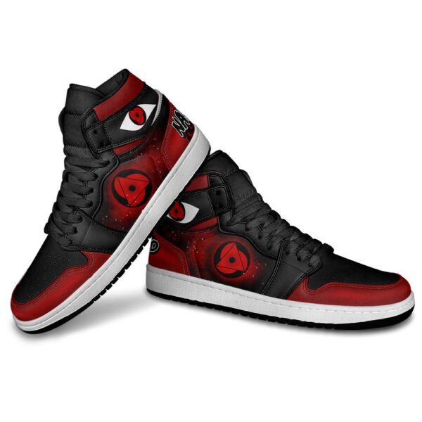 Baskets montantes Air Jordan Baru Uchiha (Mangekyô Sharingan) – Chaussures montantes Naruto – Image 3