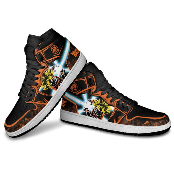 Baskets montantes Air Jordan Goku Super Saiyan – Chaussures montantes Dragon Ball – Image 4
