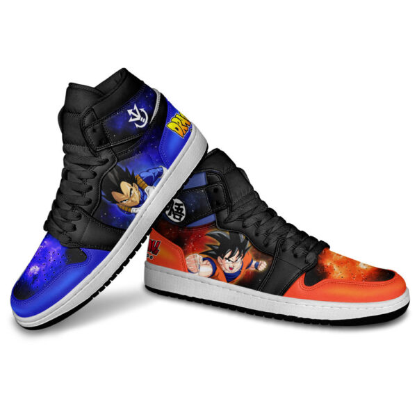 Baskets montantes Air Jordan Vegeta et Goku – Chaussures montantes Dragon Ball – Image 3