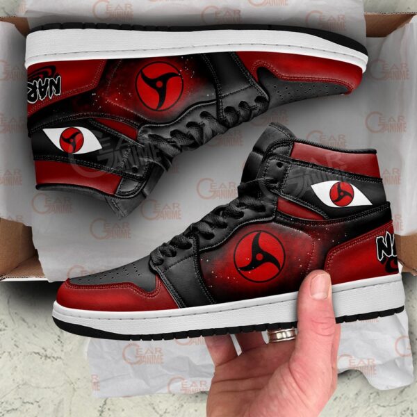 Baskets montantes Air Jordan Itachi (Mangekyô Sharingan) – Chaussures montantes Naruto – Image 4