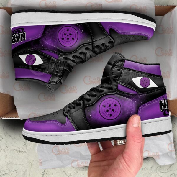 Baskets montantes Air Jordan Sasuke Uchiha (Rinnegan) – Chaussures montantes Naruto – Image 4