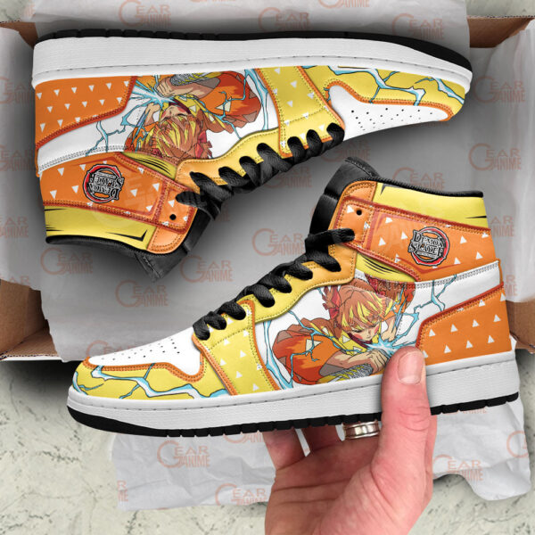 Baskets montantes Air Jordan Zenitsu – Chaussures montantes Demon Slayer – Image 2