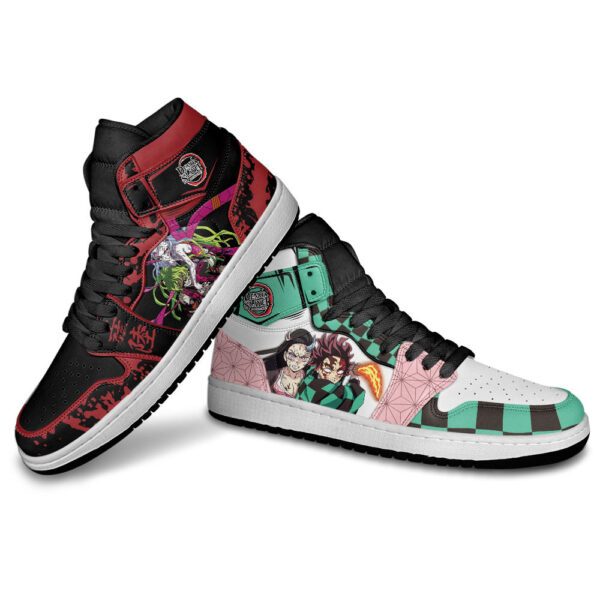 Baskets montantes Air Jordan Daki Gyutaro vs Tanjiro Nezuko – Chaussures montantes Demon Slayer – Image 4