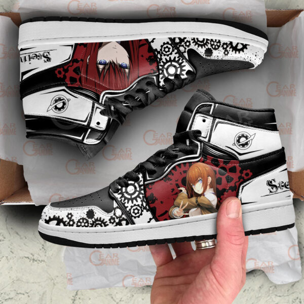 Baskets montantes Air Jordan Makise Kurisu – Chaussures montantes Steins Gate – Image 2