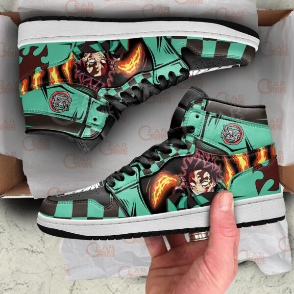 Baskets montantes Air Jordan Tanjiro Bloody Rage – Chaussures montantes Demon Slayer – Image 2