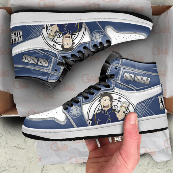 Baskets montantes Air Jordan Maes Hughes – Chaussures montantes Fullmetal Alchemist – Image 2