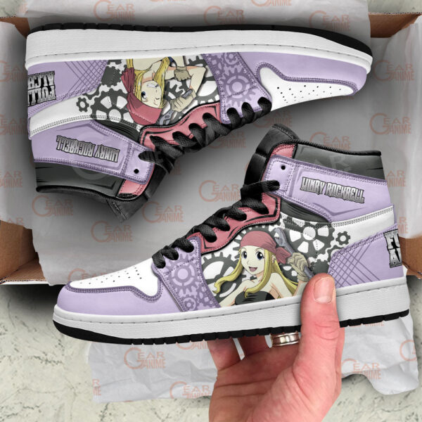 Baskets montantes Air Jordan Winry Rockbell – Chaussures montantes Fullmetal Alchemist – Image 2