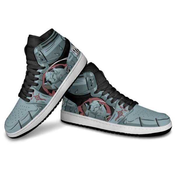 Baskets montantes Air Jordan Alphonse Elric – Chaussures montantes Fullmetal Alchemist – Image 3