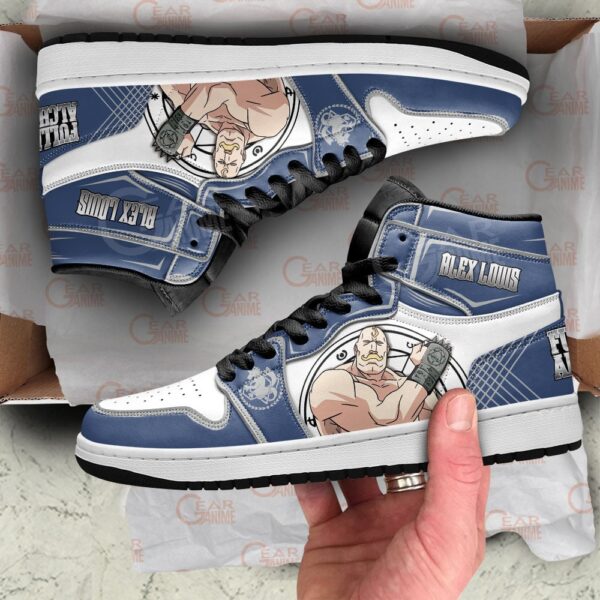 Baskets montantes Air Jordan Alex Louis Armstrong – Chaussures montantes Fullmetal Alchemist – Image 2