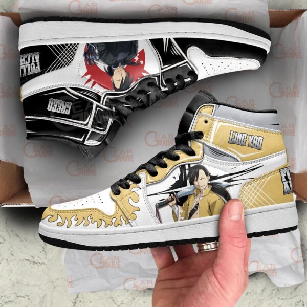 Baskets montantes Air Jordan Greed & Ling Yao – Chaussures montantes Fullmetal Alchemist – Image 2