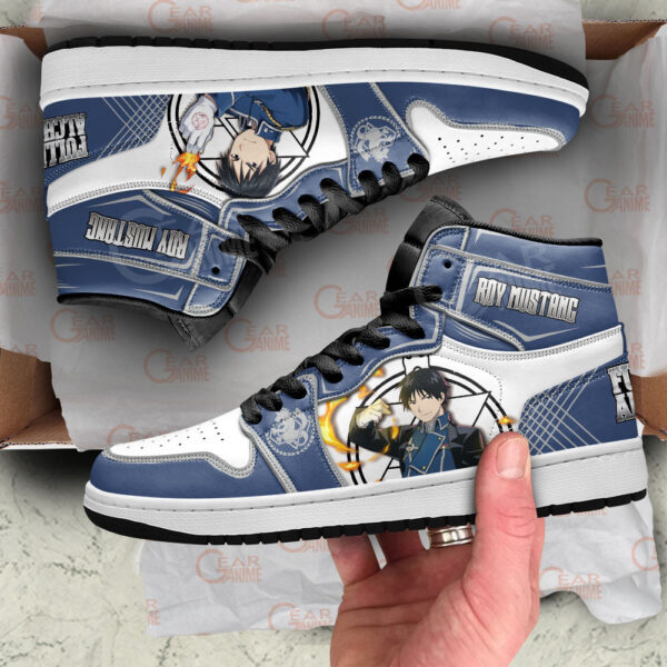 Baskets montantes Air Jordan Roy Mustang – Chaussures montantes Fullmetal Alchemist – Image 2