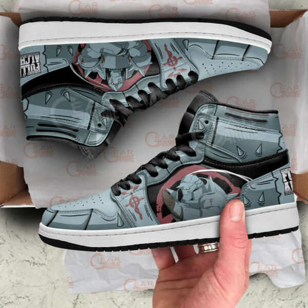 Baskets montantes Air Jordan Alphonse Elric – Chaussures montantes Fullmetal Alchemist – Image 2