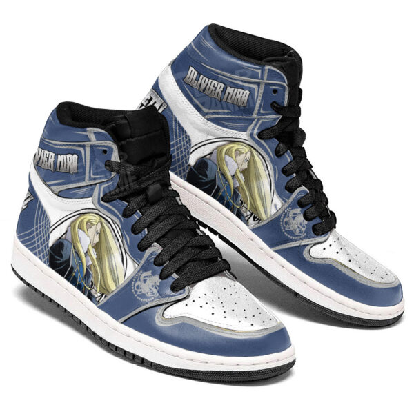 Baskets montantes Air Jordan Olivier Mira Armstrong – Chaussures montantes Fullmetal Alchemist – Image 4