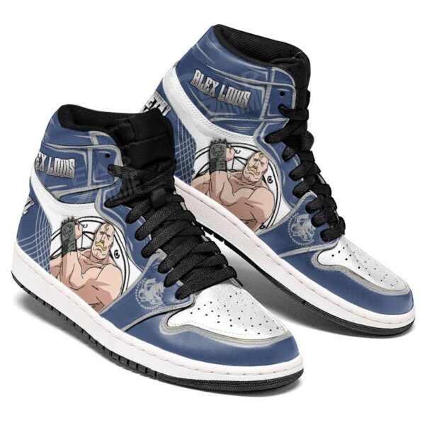 Baskets montantes Air Jordan Alex Louis Armstrong – Chaussures montantes Fullmetal Alchemist – Image 3