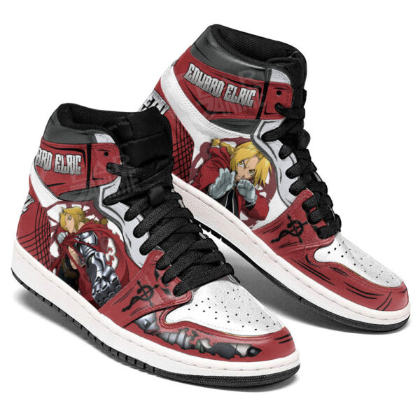 Baskets montantes Air Jordan Edward Elric – Chaussures montantes Fullmetal Alchemist – Image 4