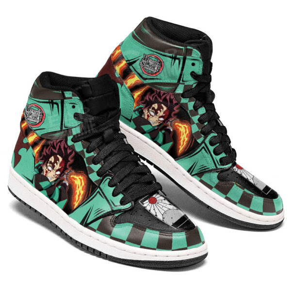 Baskets montantes Air Jordan Tanjiro Bloody Rage – Chaussures montantes Demon Slayer – Image 3