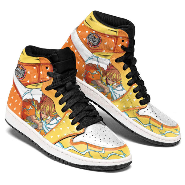 Baskets montantes Air Jordan Zenitsu – Chaussures montantes Demon Slayer – Image 3