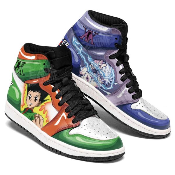 Baskets montantes Air Jordan Killua et Gon – Chaussures montantes Hunter x Hunter – Image 3