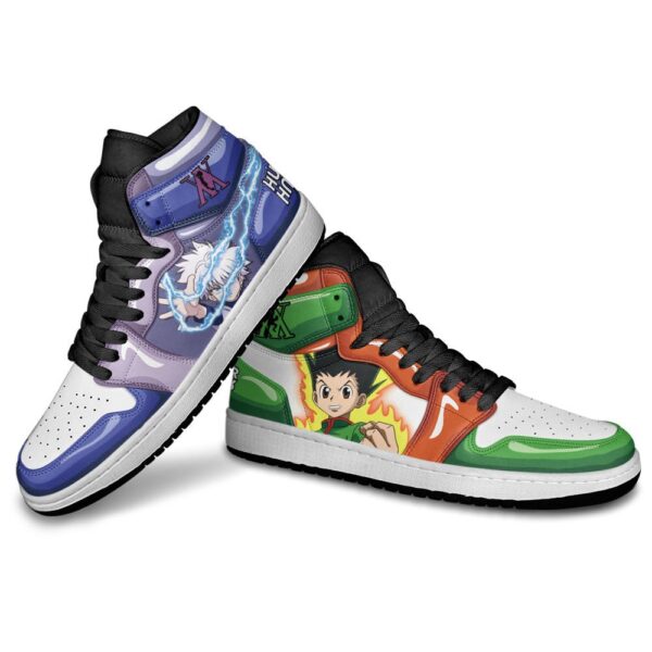 Baskets montantes Air Jordan Killua et Gon – Chaussures montantes Hunter x Hunter – Image 4