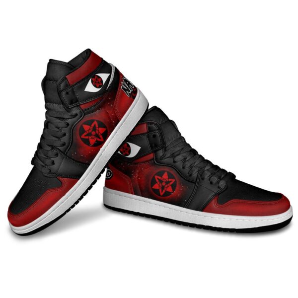 Baskets montantes Air Jordan Sasuke (Eternal Mangekyô Sharingan) – Chaussures montantes Naruto – Image 3