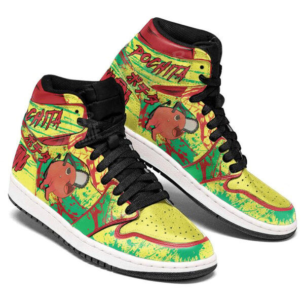 Baskets montantes Air Jordan Pochita – Chaussures montantes Chainsaw Man – Image 4