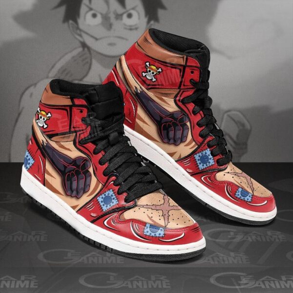 Baskets montantes Air Jordan Luffy Haki – Chaussures montantes One Piece – Image 2