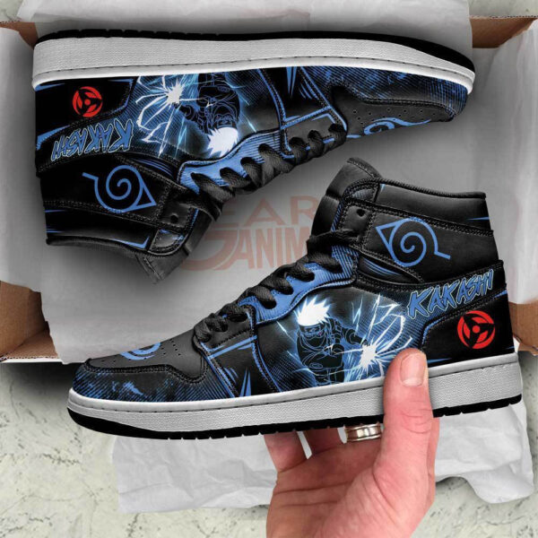 Baskets montantes Air Jordan Kakashi Hatake – Chaussures montantes Naruto – Image 2