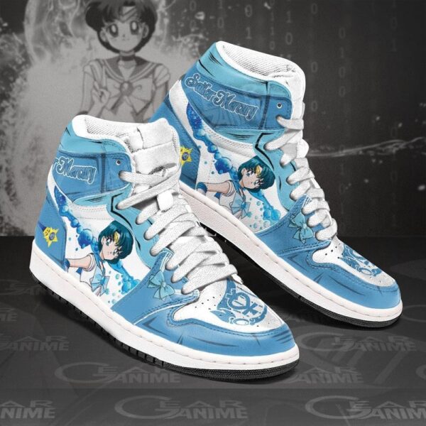 Baskets montantes Air Jordan Sailor Mercury – Chaussures montantes Sailor Moon – Image 2