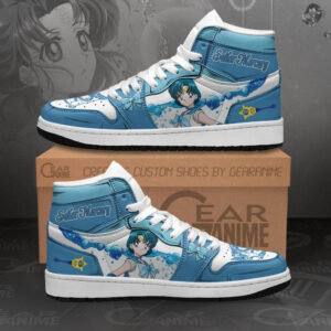 Baskets montantes Air Jordan Sailor Mercury – Chaussures montantes Sailor Moon