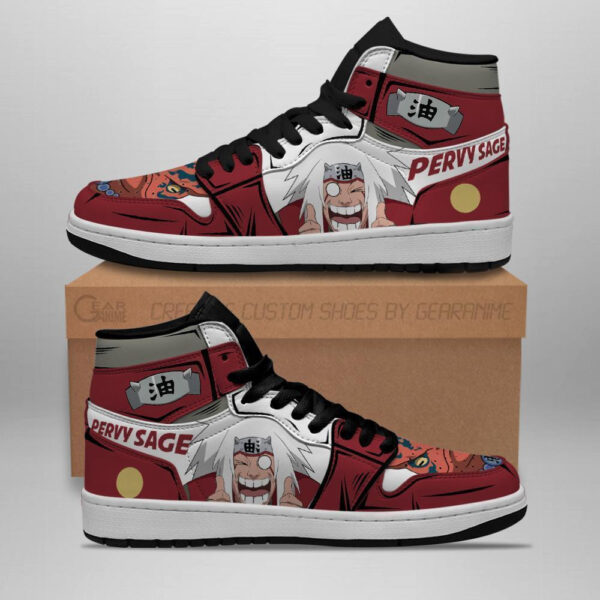 Baskets montantes Air Jordan Jiraya – Chaussures montantes Naruto – Image 2