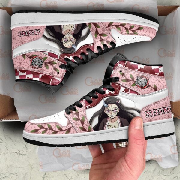 Baskets montantes Air Jordan Nezuko Démon – Chaussures montantes Demon Slayer – Image 2