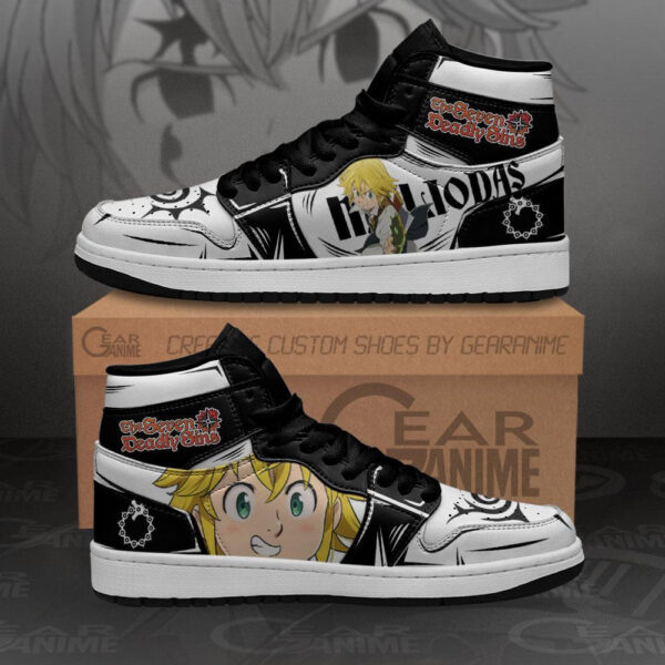 Baskets montantes Air Jordan Meliodas – Chaussures montantes Seven Deadly Sins