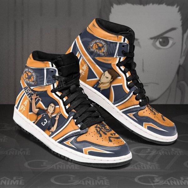 Baskets montantes Air Jordan Asahi Azumane – Chaussures montantes Haikyuu – Image 2