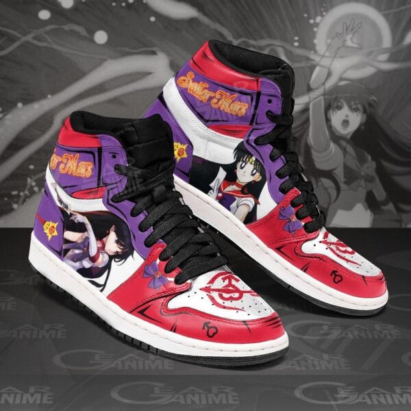 Baskets montantes Air Jordan Sailor Mars – Chaussures montantes Sailor Moon – Image 2