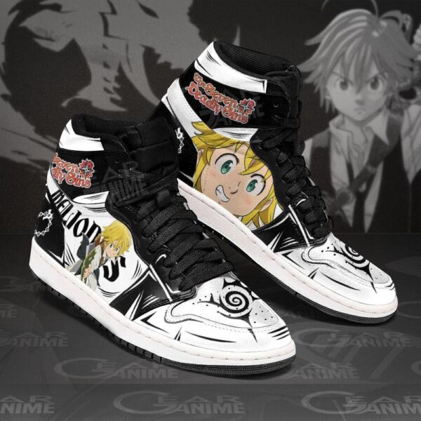Baskets montantes Air Jordan Meliodas – Chaussures montantes Seven Deadly Sins – Image 3