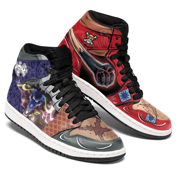Baskets montantes Air Jordan Luffy vs Kaido – Chaussures montantes One Piece – Image 2