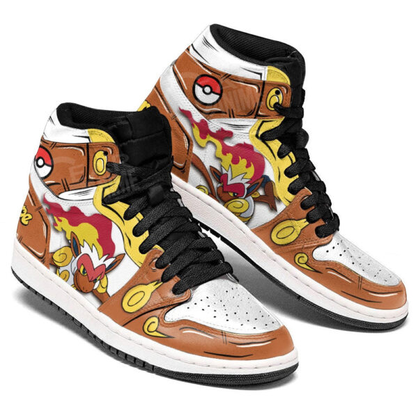 Baskets montantes Air Jordan Infernape – Chaussures montantes Pokémon – Image 3