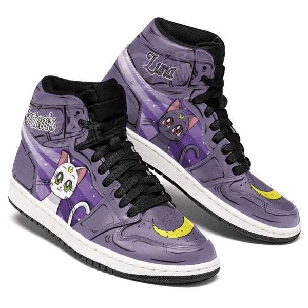 Baskets montantes Air Jordan Luna et Artemis – Chaussures montantes Sailor Moon – Image 3