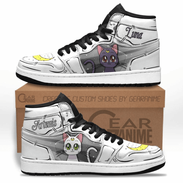 Baskets montantes Air Jordan Luna & Artémis – Chaussures montantes Sailor Moon