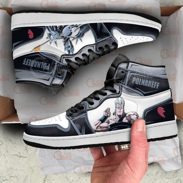Baskets montantes Air Jordan Jean Pierre Polnareff – Chaussures montantes JoJo’s Bizarre Adventure – Image 2