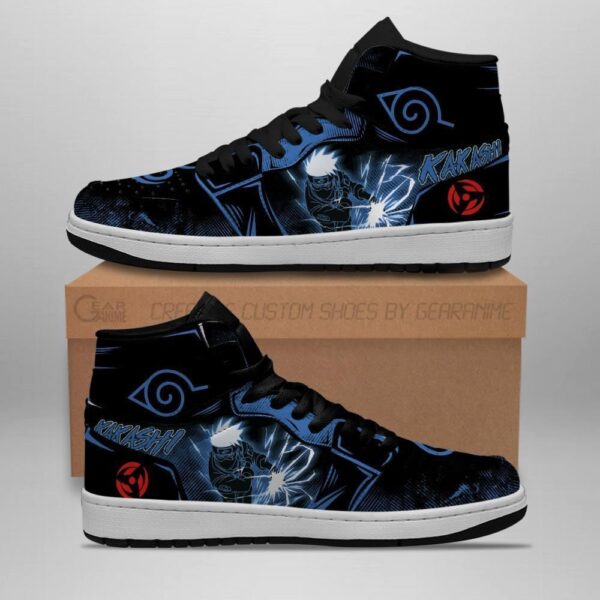 Baskets montantes Air Jordan Kakashi Hatake – Chaussures montantes Naruto – Image 3