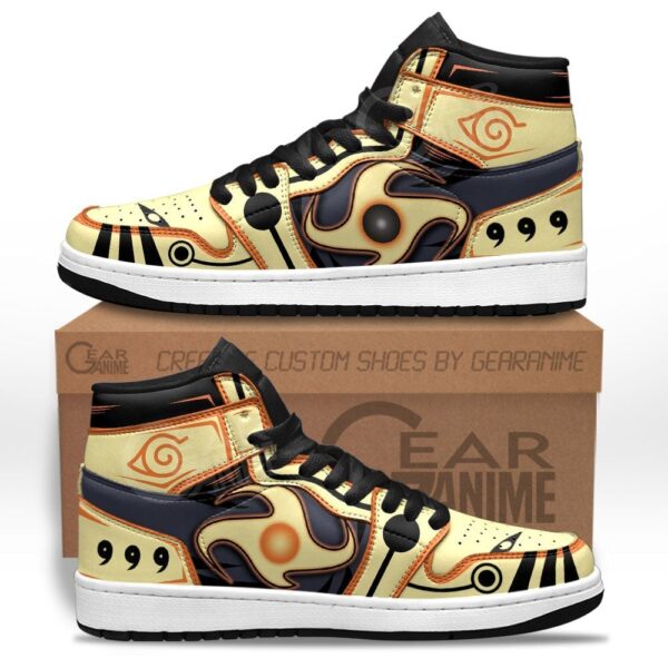 Baskets montantes Air Jordan Naruto Bijuu – Chaussures montantes Naruto